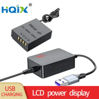 HQIX for Fujifilm X-E1 X-E2 X-E2S X-E3 X-E4 X-100F X-A1 X-A2 X-A3 X-A5 X-A10 Camera NP-W126S Virtual Battery USB Power Adapter