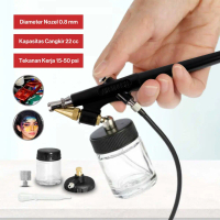 MutiaraMall Jakarta - KKMOON Mini Airbrush Paint Spray Gun Sandblaster Kit Single Action - TD-138