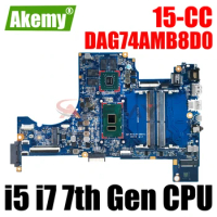 For HP Pavilion 15-CC Laptop Motherboard With i5 i7 7th Gen CPU Notebook Mainboard DAG74AMB8D0 DDR4 926280-601 926280-001