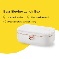 Bear Electric Lunch Box Portable Lunch Box Heated Stainless Steel Lunch Box 900ml / Electric Heating