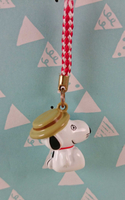 【震撼精品百貨】史奴比Peanuts Snoopy ~手機吊飾_咖啡色帽子