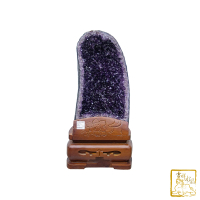 【吉祥水晶】巴西紫水晶洞 27.55kg(大氣磅礡富貴吉祥 晶體鮮豔飽和)