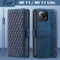 Mi 11Lite Case For Xiaomi Mi 11 Lite 5G NE Leather Wallet Card Magnetic Luxury Flip Case For Xiaomi Mi 11 Lite Case Mi11 Cover