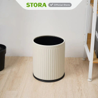 Stora 10 ltr Doric Tempat Sampah Open Top Circle - Putih Trash Can Waste Bin Tong Sampah Keranjang S
