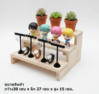 ชั้นวางของ ชั้นไม้ ขนาด หน้ากว้าง (30cmxลึก 27 cm สูง 15 cm) ชั้นวางกระบองเพชร ชั้นโชว์สินค้า ชั้นวา