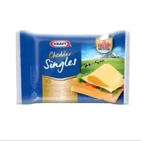 Keju KRAFT Cheddar Singles [1 BUNGKUS Isi 10 Slices] - Keju Lembaran Cheese Slice Kraft 10 Single Mu