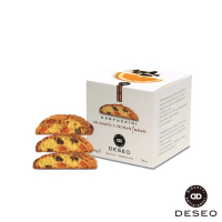 【DESEO】義大利進口蜜橙丁黑巧克力餅乾 脆餅200g(手工製作 頂級原料 PGI認證榛果)