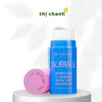 Mặt Nạ Sủi Diếp Cá Làm Sạch Mụn Đầu Đen BE THE SKIN Heartleaf 02 Bubble Wash Off MaskPack 50g