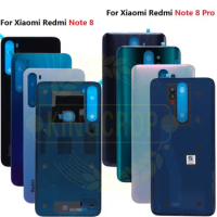 For Xiaomi Mi Note 8 Back Cover Battery Glass Housing For Xiaomi Mi Note8 Note 8 Pro Rear back Cover