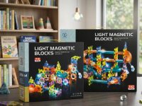 MAINAN EDUKASI LIGHT MAGNETIC BLOCKS - MARBLE RUN SET