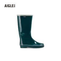 【AIGLE】女 休閒長筒膠靴 VENISE(AG-F2451A072 墨綠)