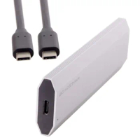 USB-C USB 3.1 Type-C 10Gbps to Nvme M-key M.2 NGFF PCI-E 2 Lane SSD Enclosure