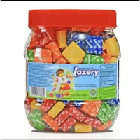 Permen LAZERY TOPLES Kembang Gula Lunak Rasa Jeruk Strawbery Nanas - Beli Banyak = Makin Murah!!!