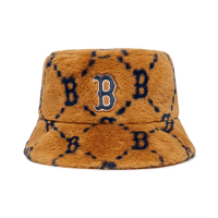 【MLB】絨毛漁夫帽 MONOGRAM系列 波士頓紅襪隊(3AHTMF226-43BGD)