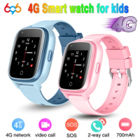 Children Smart Watches 4G Kids Phone Watch Large Screen GPS AGPS LBS WiFi SOS Music Playback Dual Camera Smartwatch Waterproof