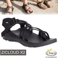 【Chaco】女 Z/CLOUD X2 越野紓壓運動涼鞋(夾腳款).海灘鞋_CH-ZLW04-H405 黑