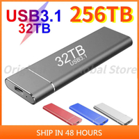 Super High Speed SSD 256TB 2TB แบบพกพา SSD Sata 4TB ไดรฟ์ปากกา Disco Duro Externo 16TB 32TB 64TB Usb Hd Externo De 4Tb