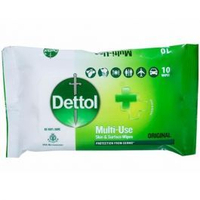 DETTOL - 抗菌清潔濕紙巾 10片