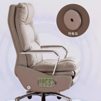 Modern Luxury Office Chair Leather Massage Recliner Executive Boss Office Chair Commerce Silla Escritorio Office Furniture LVOC