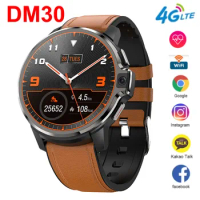 Dm30 4G Smart Watch Dual System Android 9.1 OS 1050mah Battery 1.69 Inch Full Touch Screen Smartwatch 4GB 64GB GPG Wifi Watch