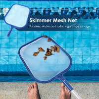 Swimming Pool Cleaner Supplies Professional Heavy Duty Pool Leaf Rake Fine Mesh Frame Net Swimming P