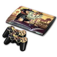 Vinyl Skin Sticker Protector For PS3 Super slim 4000 Original Vinyl Console and Controllers