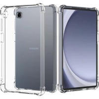 For Samsung Galaxy Tab A9 2023 8.7'' X110 Clear Case Flexible Soft TPU Transparent Protective Cover for Tab A9 Plus 11'' SM-X210