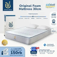 Uniland Sleep Kasur Busa Original 30cm Foam Mattress Box Free Bantal & Free Ongkir Jawa Bali 120 x 2