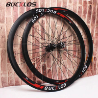 BUCKLOS 700C Bicycle Carbon Wheels Ultralight Road Bike Rims 8/9/10/11S Shimano HG Straight Pull Hub Carbon Wheelset