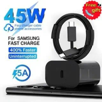 45W PD Adapter USB Type C to Type C Kabel Data for Samsung Galaxy S20 Ultra S21 Plus S9 S10 Note 10 