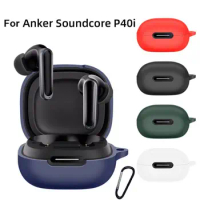 Silicone Earphone Case Shockproof Dustproof Wireless Earbuds Accessories Anti-Fall Washable for Anker Soundcore P40i