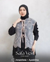 AmareStola - Safa Vest Vest Organza Vest Kondangan Vest Pesta Vest Organza Premium Vest Pita Rompi O