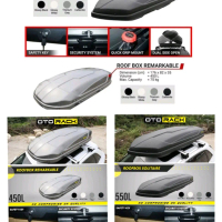 PAKET ROOF BOX REMARKABLE OTORACK + CROSS BAR DESTINATOR Car - BOX ATAS MOBIL DESTINATOR