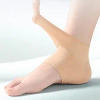 2 pairs Heel Pain Reduce Fasciitis Heel Care Socks Heel Protector Silicone Heel Cover Ankle