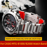 High Quality Precision Steel Watch Strap For Casio G-shock MTG-B1000 MTG-B2000 Modified Men's Watch Chain Dedicated Interface