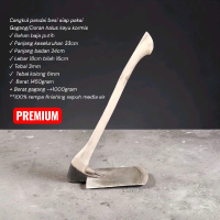 cangkul siap pakai bahan baja putih tahan karat