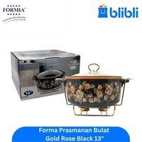 Formia Prasmanan Bulat Gold Rose Black 13"