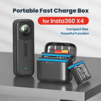 Insta360 X4 Fast Charging Box and Original Battery For Insta 360 ONE X 4 Charger Hub Accessories