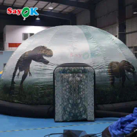 SAYOK Giant Inflatable Dinosaurs Planetarium Dome Tent Inflatable Planetarium Projection Dome for Kids School Teaching Decor