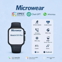 Microwear 11Pro (44/45/46/49mm) Smartwatch IP68 Tahan Air 1.85 Inci Layar HD - Bluetooth 5.4, 4GB M