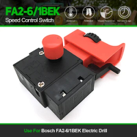 1Pc Replace 220V Switch Red Speed Control Common Using For Bosch FA2-6/1BEK Electric Drill Spare Parts Accessories