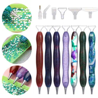 Cross Stitch 5D Diamond Painting Embroidery Resin Diamond Painting Pen Point Drill Pen Resin Pen Alloy Replacement Pen Heads