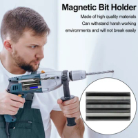 Magnetic Bit Holder Screwdriver Bits Holder with Adhesive Powerful Magnet Drill Bit Stand for Cord/Cordless Power Drill