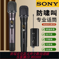 【最低價 公司貨】索尼無線麥克風U段萬能麥充電家用KTV唱歌直播聲卡會議專用話筒