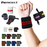 1Pair Wristband Wrist Support Brace Straps Extra Strength Weight Lifting Wrist Wraps Gym Training Wrist Wrap Bandage Fitness