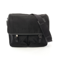 【二手名牌BRAND OFF】PRADA 普拉達 黑色 尼龍 肩背包 VA0768