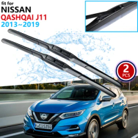 for Nissan Qashqai J11 2013~2019 2014 2015 2016 Front Windscreen Windshield Wipers Car Accessories Stickers Car Wiper Blades