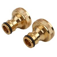 Fitting 3/4\\\" To 1/2\\\" INCH Brass Garden Faucet Hose Tap Water Adapter Connector Connector Watering Spray Nozzle