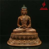 12" Tibet 3 Times Buddha Shakyamuni Amitabha Medicine Buddha Bronze Statue 30CM