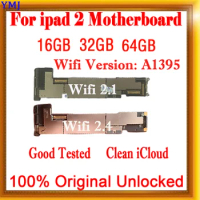 Wifi Version 2.1 / 2.4 for ipad 2 Motherboard,100% Original Wifi +3G Version for Ipad 2 Mainboard With Chips 16GB/32GB/64G Plate